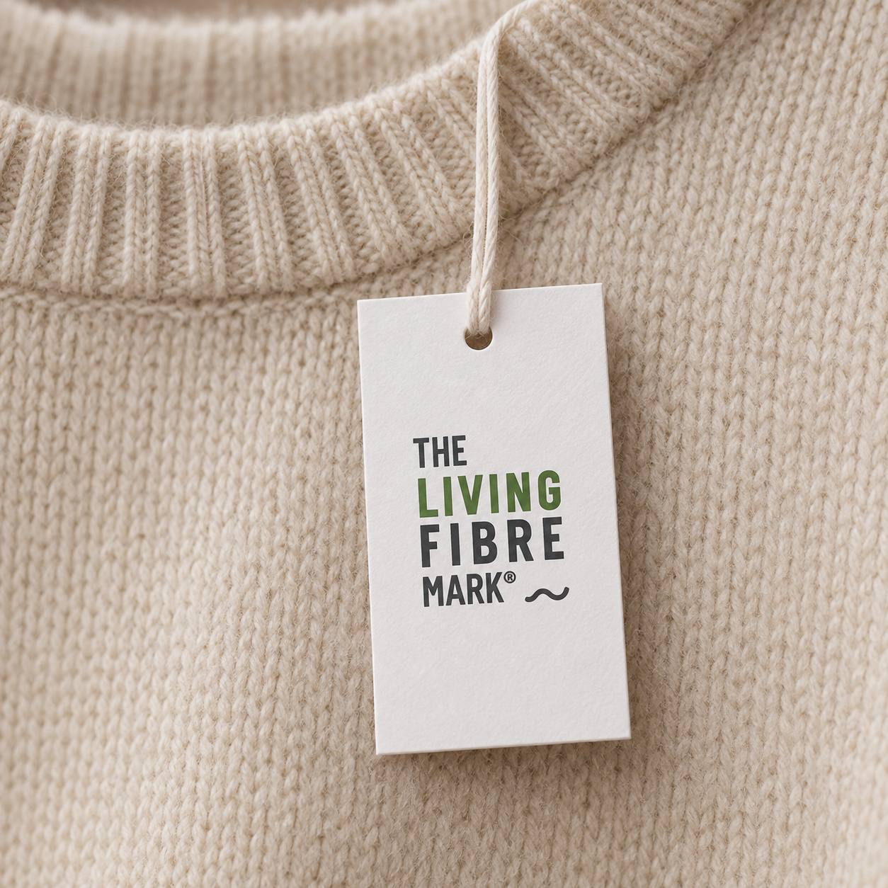 tag rendering on woollen jumper